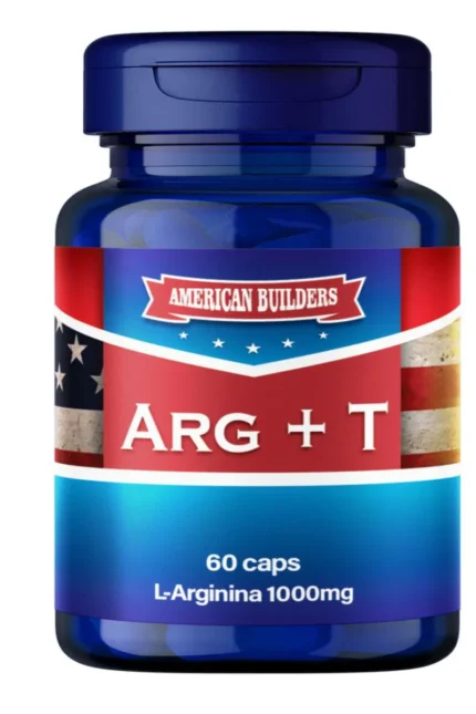 Arginina + T American Builders - 60 Cápsulas
