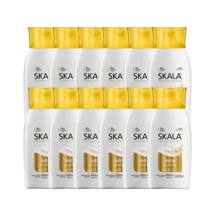 Kit 12 Loção Creme Hidratante Corporal Aveia Vegano Skala