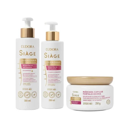 Kit Siàge DermoHair Shampoo 300ml + Condicionador 20ml + Máscara 250g