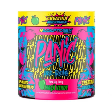 Pré-treino Adaptogen Panic com Creatina Maçã Verde 300g