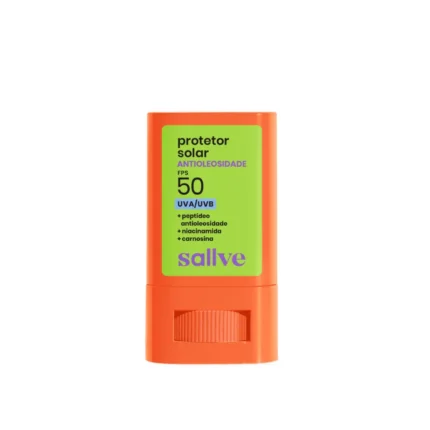 Protetor Solar Facial Antioleosidade em Bastão Sallve FPS 50 1 Unidade