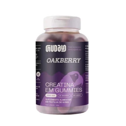 Creatina em Gummies Guday Acaí Oakberry Sem Açúcar 60 Unidades