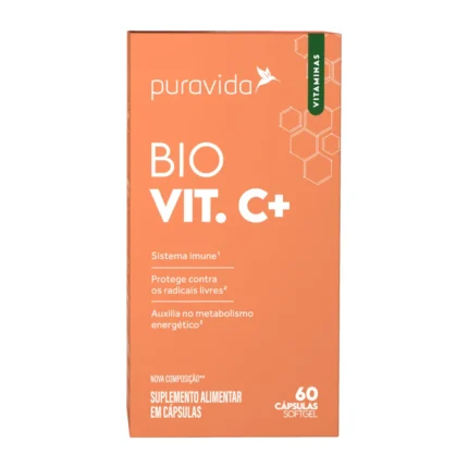 Vitamina C Puravida Bio Vit C+ 60 cápsulas