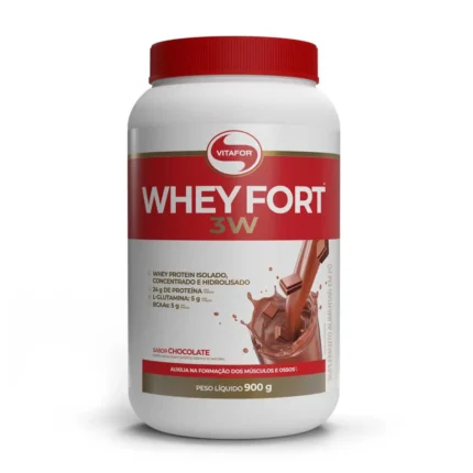 Whey Protein Vitafor Whey Fort 3W Chocolate 900g
