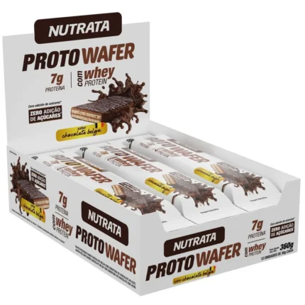 Proto Wafer - 12 Unidades de 30G Chocolate - Nutrata