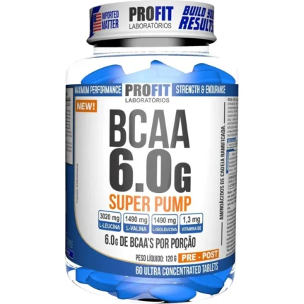 BCAA SUPER PUMP 6G - 60 TABLETES - PROFIT