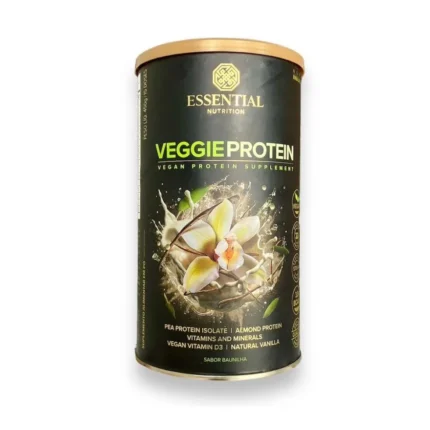 Proteína Vegetal em Pó Essential Nutrition Veggie Protein Baunilha 450g