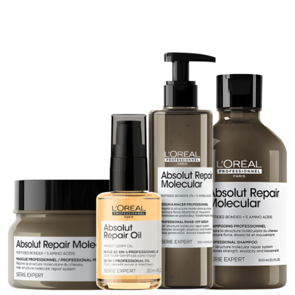 Kit L'Oréal Professionnel Absolut Repair Molecular + Repair Oil (4 Produtos)