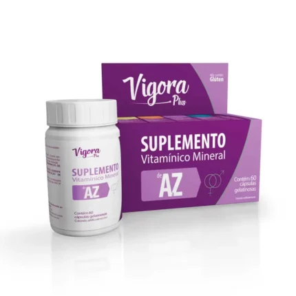 Vigora Plus AZ Suplemento Alimentar 60 Cápsulas Moles